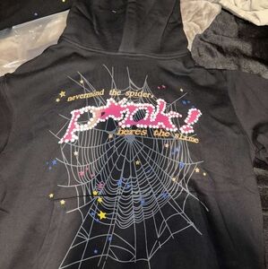Pink Spider Graphic Hoodie